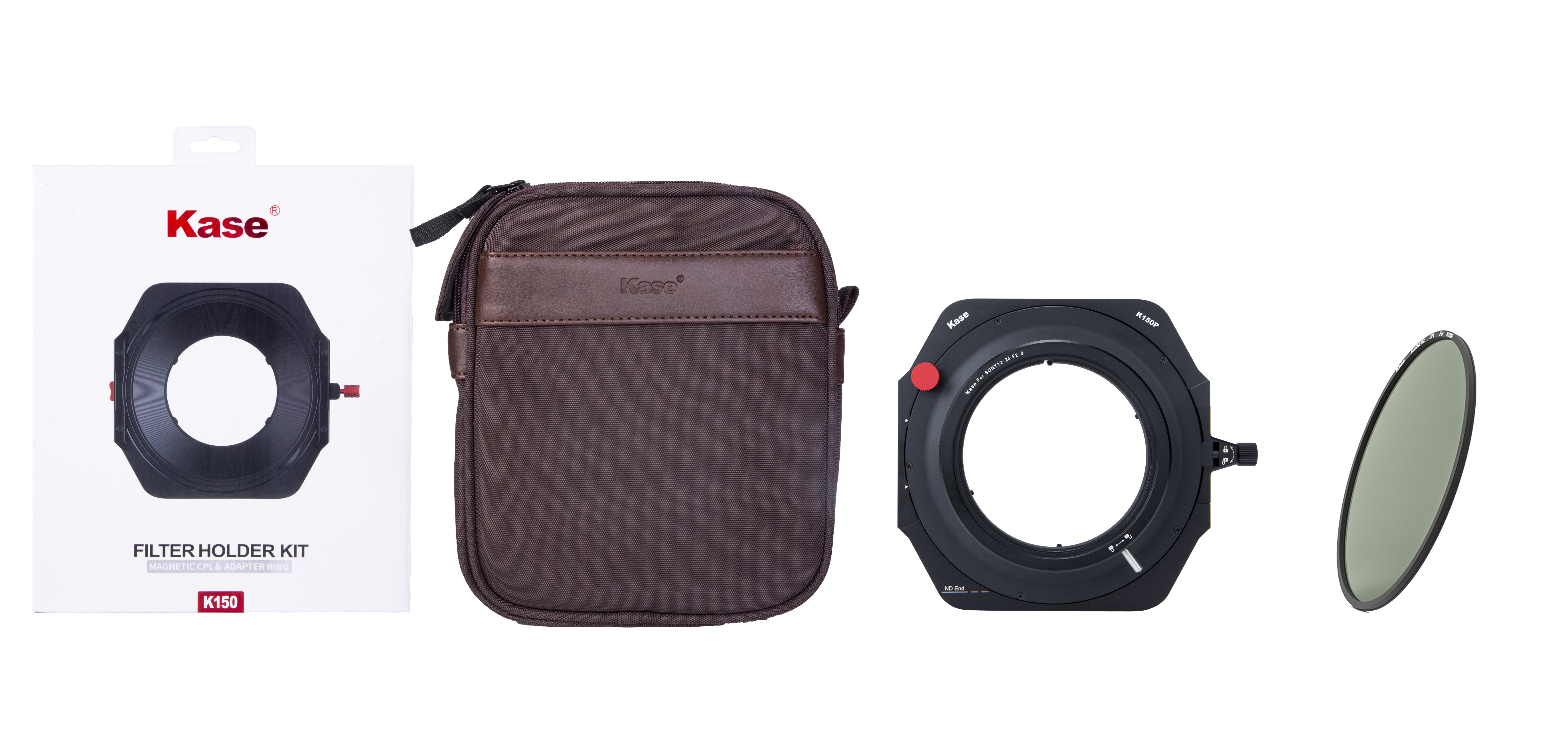 Portafiltri K150P Set 2 per Sony 12-24mm F2.8 GM con sacchetto e filtro polarizzatore Portafiltri K150P Set 2 per Sony 12-24mm F2.8 GM con sacchetto e filtro polarizzatore