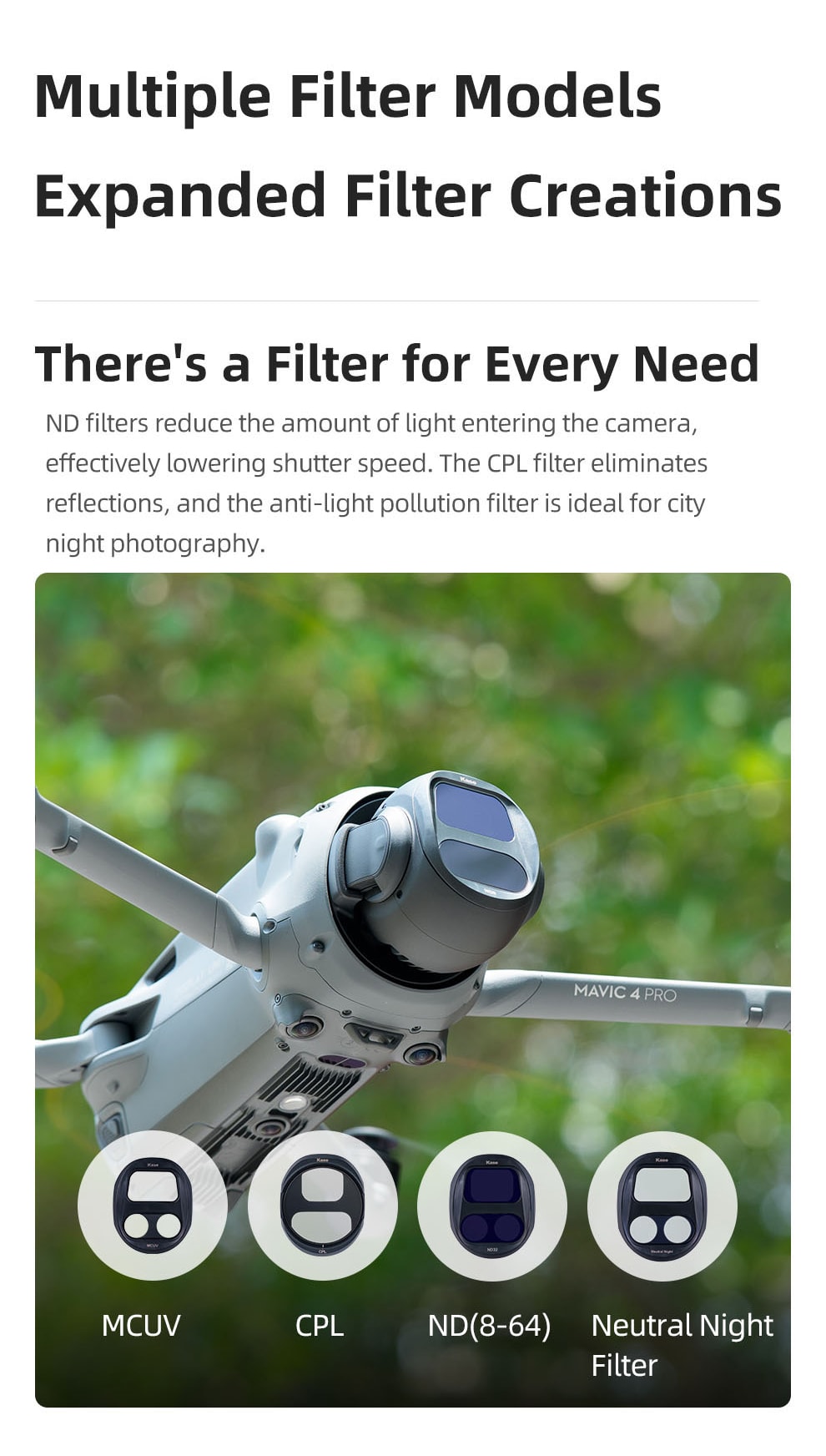 DJI Mavic 4 Pro filtr polaryzacyjny CPL DJI Mavic 4 Pro filtr polaryzacyjny CPL