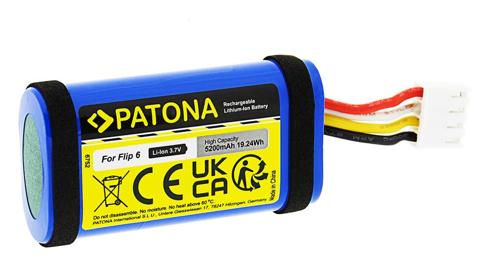 PATONA Batterie pour JBL Flip 6 GSP-1S2P-F6D