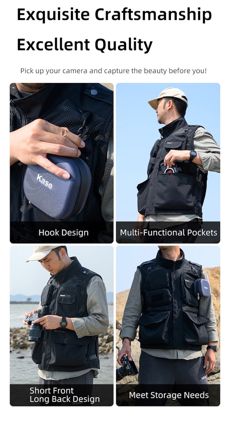 Chaleco para fotógrafos chaqueta fotográfica outdoor unisex Chaleco para fotógrafos chaqueta fotográfica outdoor unisex