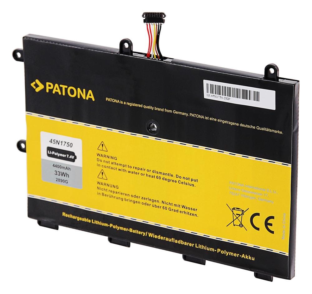 PATONA akumulator dla Lenovo ThinkPad Yoga 11e seria 45N1750 45N1751 45N1748 45N1749 PATONA akumulator dla Lenovo ThinkPad Yoga 11e seria 45N1750 45N1751 45N1748 45N1749