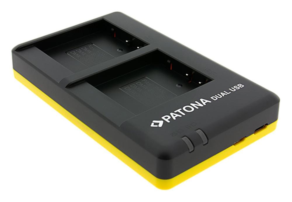 PATONA Caricatore USB Duale Rapido per Panasonic DMW BLG10