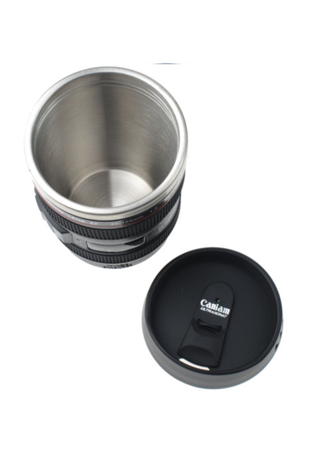 Drinking cup lens 24-105 with drinking opening Gadget