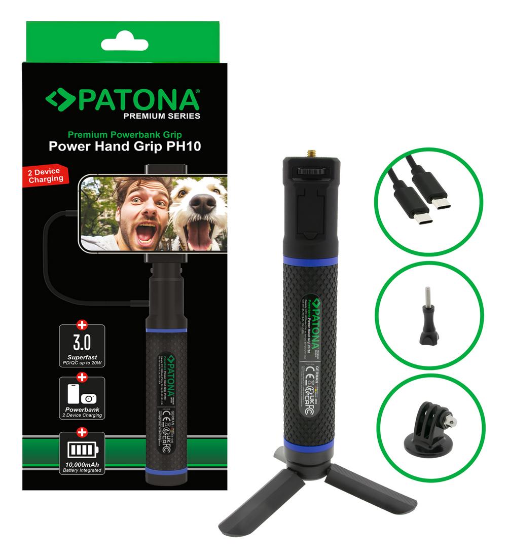 PATONA Premium Grip Power Hand PH10 with Powerbank for Action Cameras PATONA Premium Grip Power Hand PH10 with Powerbank for Action Cameras