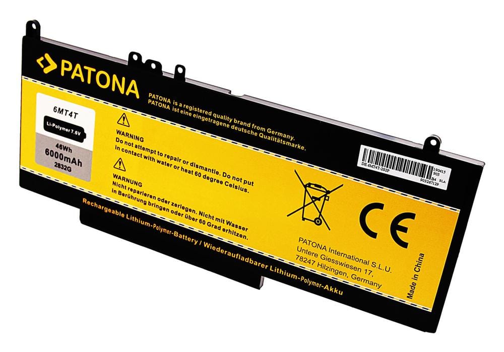 PATONA bateria para Dell Latitude série E5470 14‑5000 7,6 V
