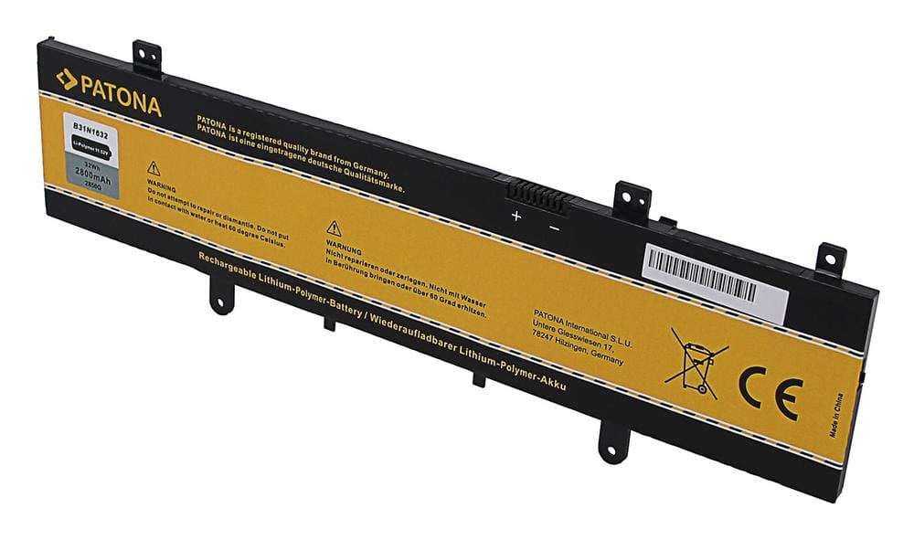 PATONA batteria per Asus B31N1632 0B200-02540000 ZenBook X405