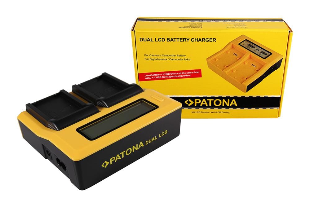 PATONA Cargador Dual LCD USB para Samsung BP1310 BP-1310 PATONA Cargador Dual LCD USB para Samsung BP1310 BP-1310