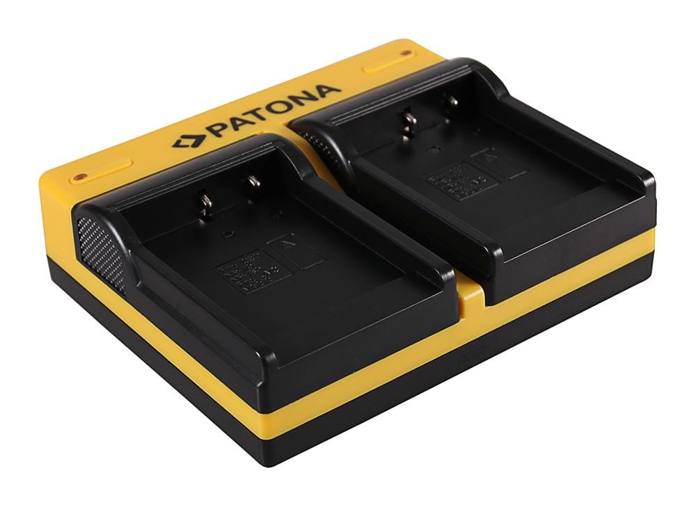 Cargador Dual PATONA para Casio NP-110 Exilim EXH30 EX-H30 EXZ2000 EX-Z2000 EXZ2300 con cable Micro‑USB