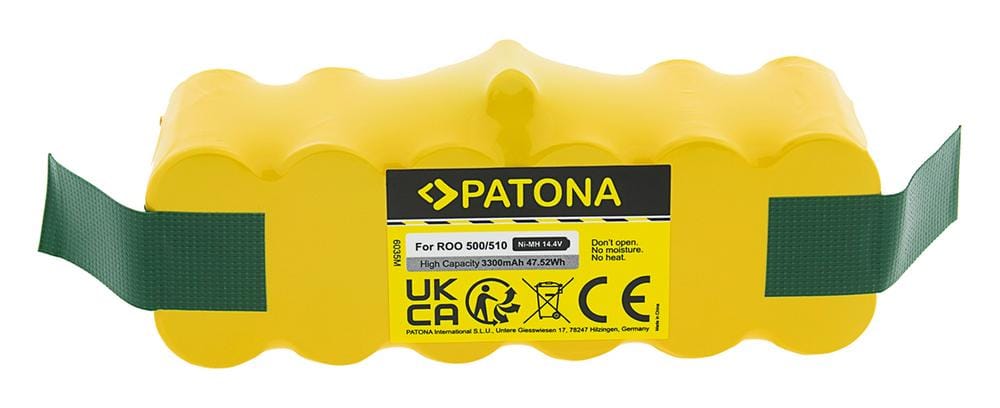 PATONA Batteria 3300mAh per iRobot Roomba Serie 80501 500 510 530 532 535 540 550 780 800 PATONA Batteria 3300mAh per iRobot Roomba Serie 80501 500 510 530 532 535 540 550 780 800
