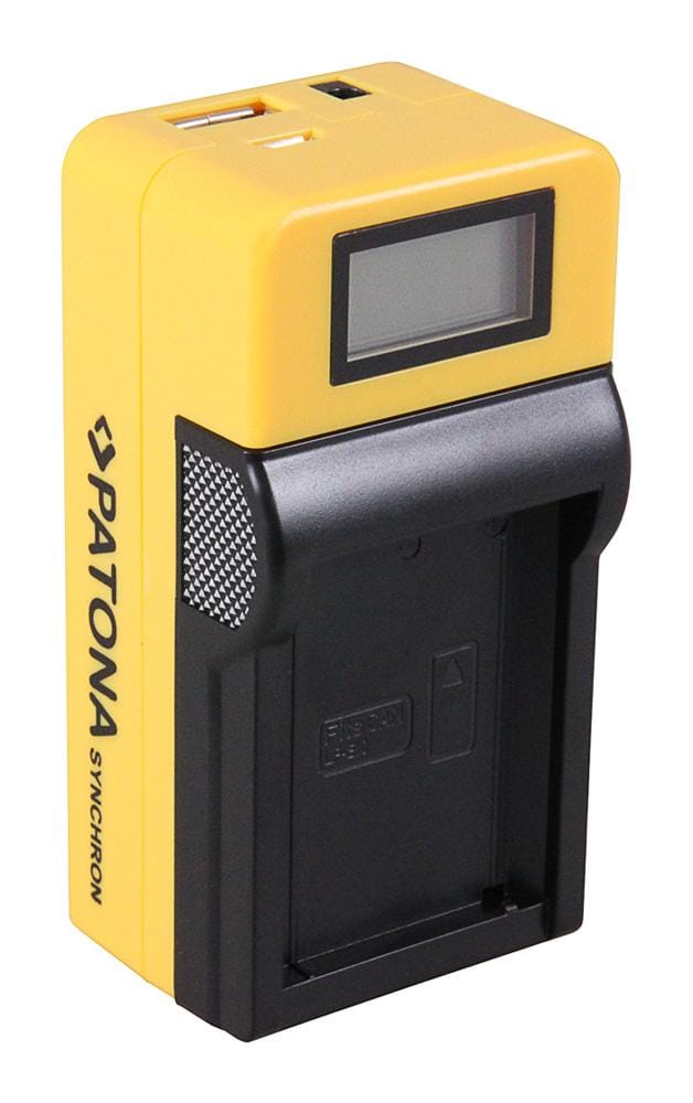 PATONA Synchron Carregador USB para Canon LPE10 LP-E10 com display LCD