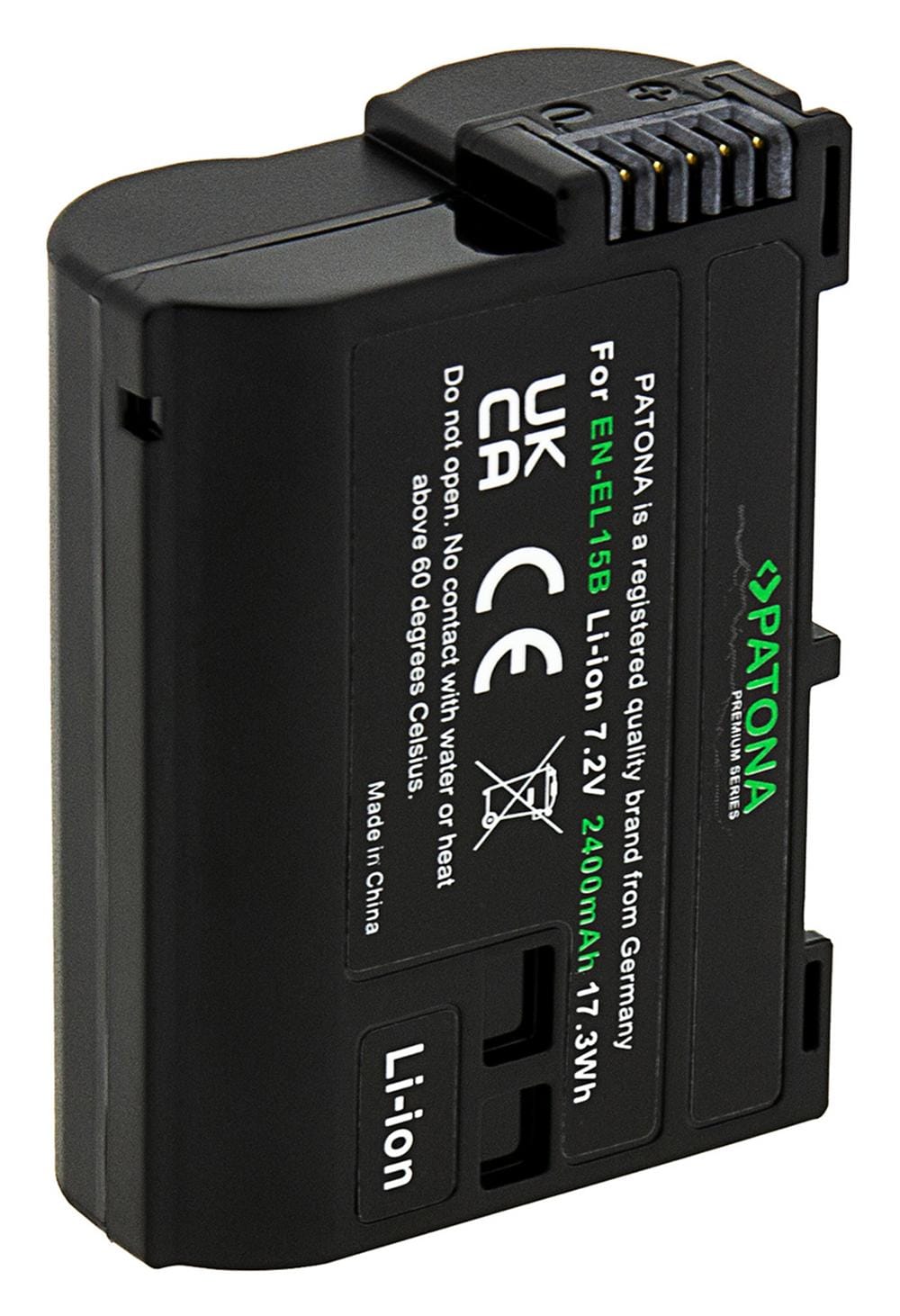 PATONA Batería Premium para Nikon V1 EN-EL15 EN-EL15B ENEL15 D7000 D800 D600 Z6 Z7 PATONA Batería Premium para Nikon V1 EN-EL15 EN-EL15B ENEL15 D7000 D800 D600 Z6 Z7