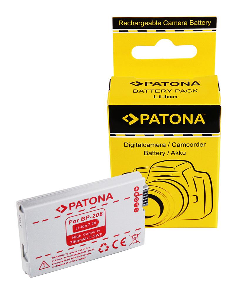 PATONA bateria para Canon BP208 BP-308 BP-315 DC10 DC20 DC21 DC40 DC50 DC95 PATONA bateria para Canon BP208 BP-308 BP-315 DC10 DC20 DC21 DC40 DC50 DC95