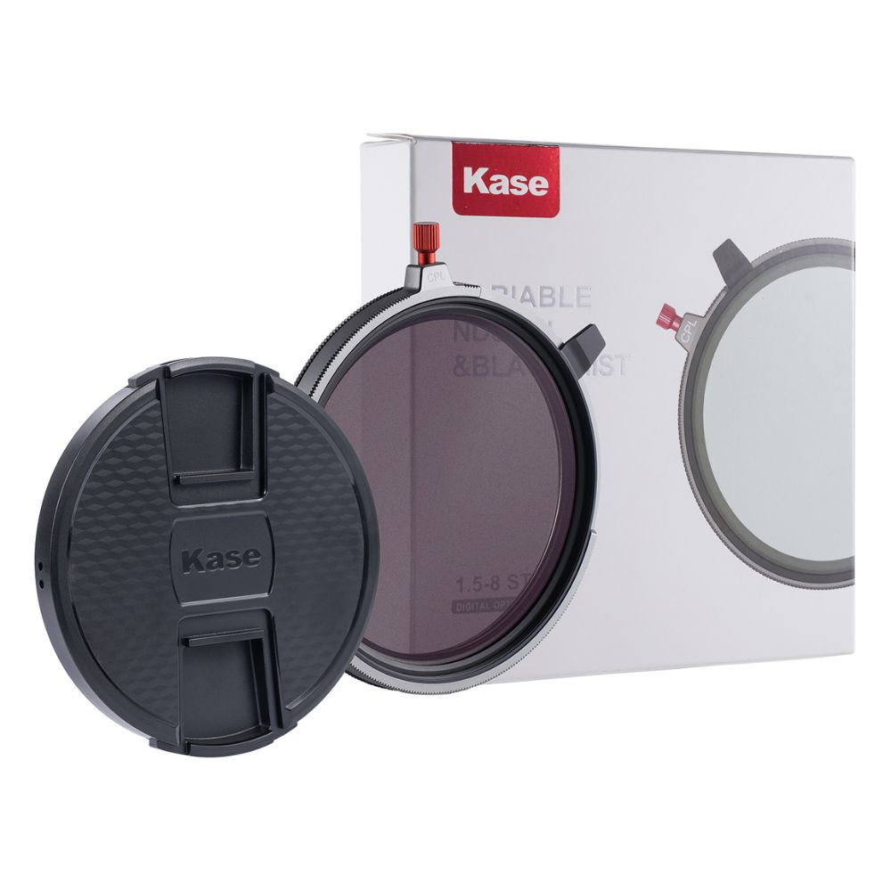 ROUND Variable screw-in VND with CPL & Black Mist 1.5-8 Stops 3in1 round filter incl. lens cap