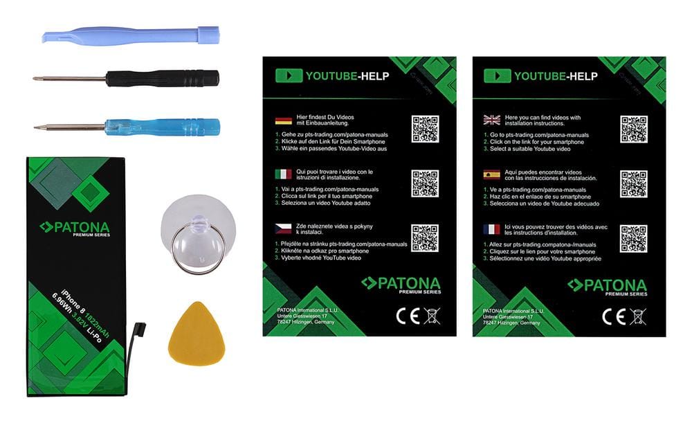 PATONA Premium Battery for Apple iPhone 8 8G 616-00357 with Tool Set