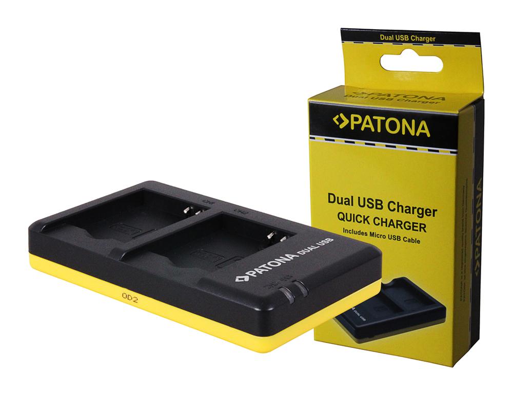 PATONA Carregador Dual Rápido para Panasonic DMW-BCM13 BCM13