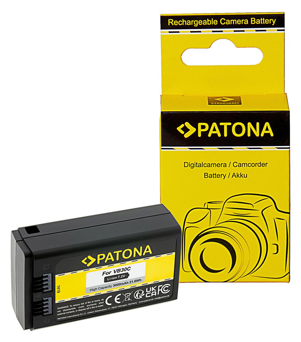 Batteria PATONA VB30 per flash camera Godox V1 Pro a testa rotonda con ingresso USB‑C Batteria PATONA VB30 per flash camera Godox V1 Pro a testa rotonda con ingresso USB‑C