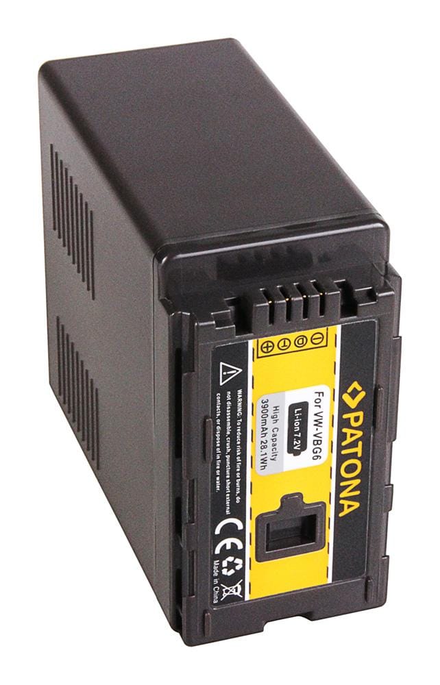 PATONA Batteria per Panasonic VW‑VBG6, AG‑HCM41, AG‑HCM41EU, AG‑HMC70, AG‑HMC71