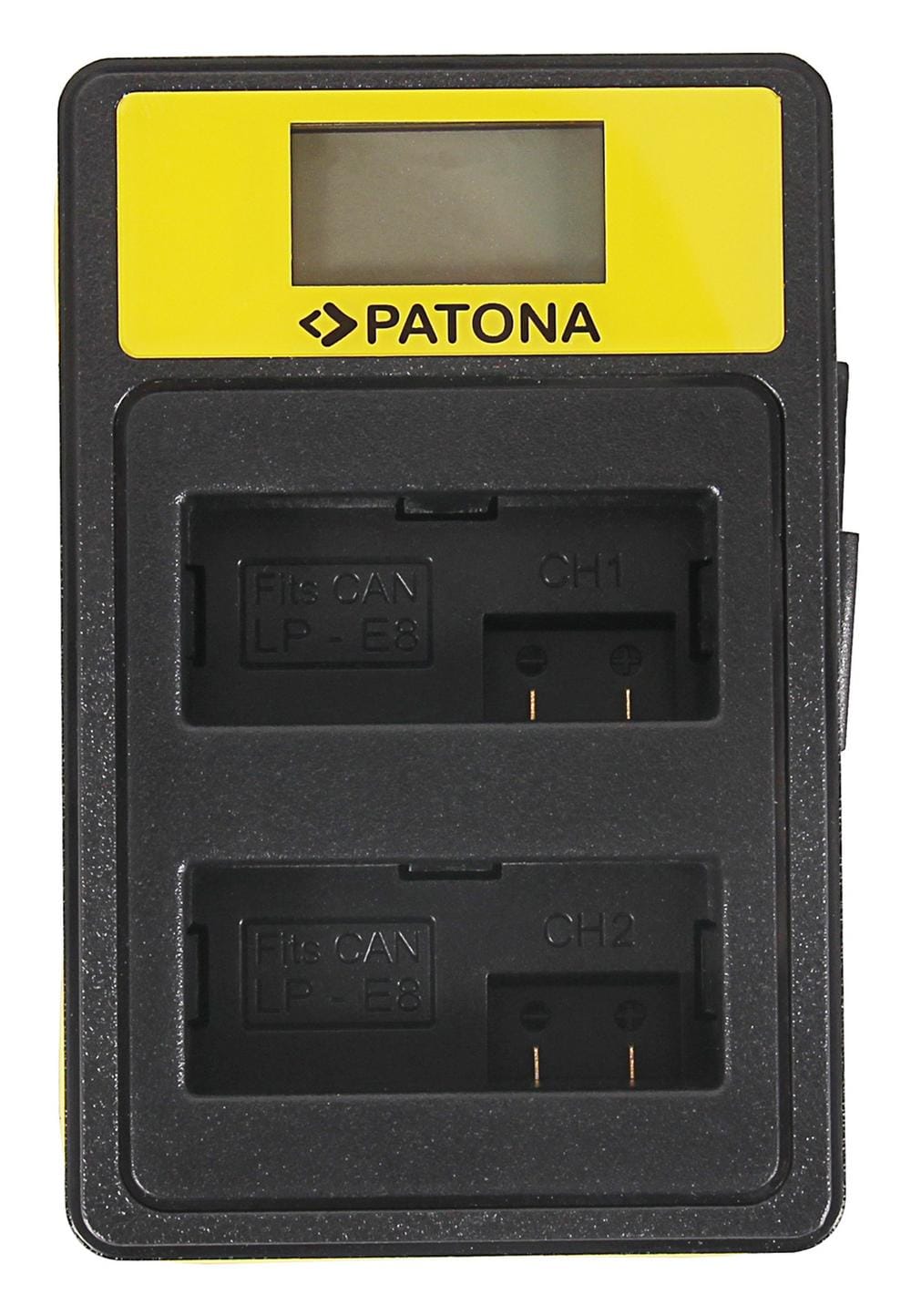 PATONA Carregador Dual Inteligente LCD USB para baterias Canon LP‑E8 550D 600D 650D 700D PATONA Carregador Dual Inteligente LCD USB para baterias Canon LP‑E8 550D 600D 650D 700D
