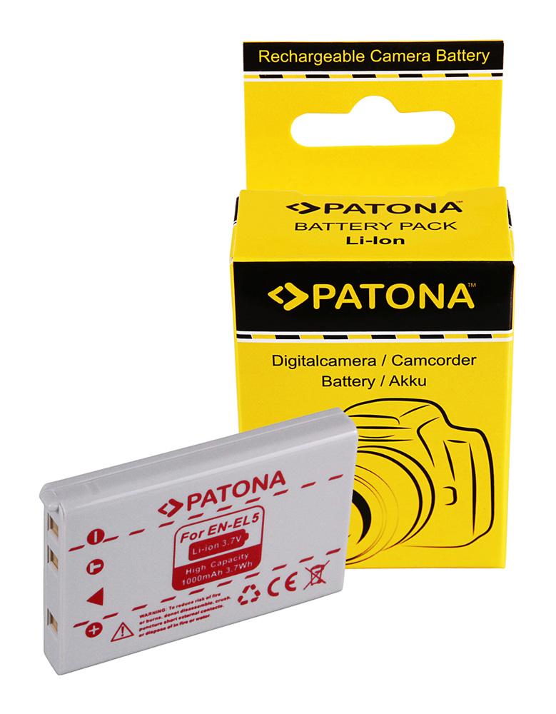 Bateria PATONA para Nikon EN-EL5 COOLPIX 3700 4200 5200 7900 P5000 Bateria PATONA para Nikon EN-EL5 COOLPIX 3700 4200 5200 7900 P5000