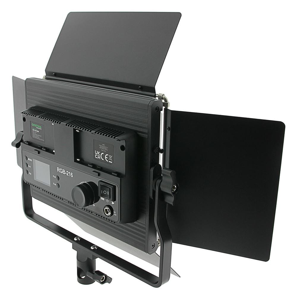 PATONA Premium LED Foto e Video Luce con 216 LED RGB regolabili incl. Tracolla