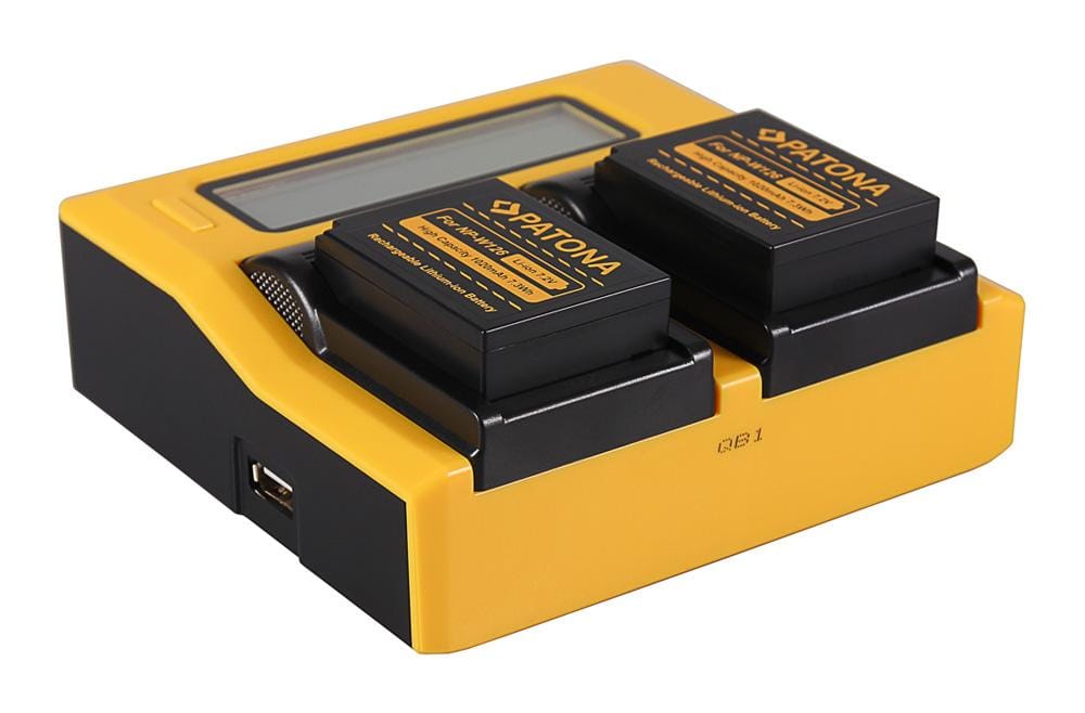 PATONA Dual LCD USB Charger for Fujifilm NPW126 NPW-126 NP-W126 PATONA Dual LCD USB Charger for Fujifilm NPW126 NPW-126 NP-W126