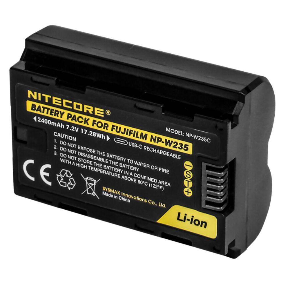 Bateria Nitecore do Fujifilm NP-W235C 2400mAh 7,2V 16,2Wh Bateria Nitecore do Fujifilm NP-W235C 2400mAh 7,2V 16,2Wh