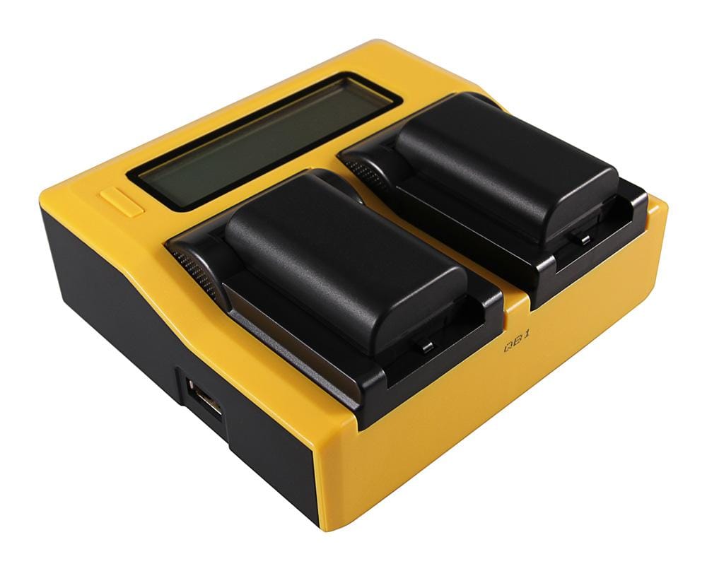 PATONA Carregador USB Dual com LCD para Sony NP-FS11 e séries DCR-PC DCRPC1 DCR-PC1 DCRPC2 DCR-PC2 DCRPC3