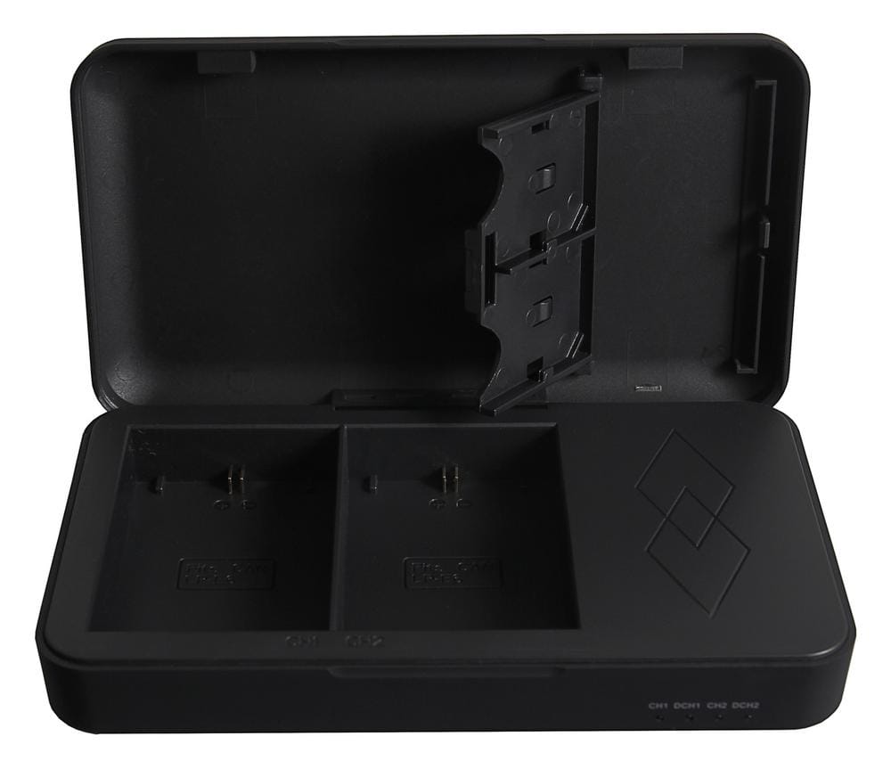Chargeur Dual PATONA avec fonction Powerbank et stockage cartes mémoire pour Canon LP‑E6