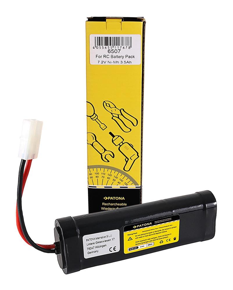 PATONA RC Batterie 7,2 V 3500 mAh Ni-MH pour véhicules Tamiya RC