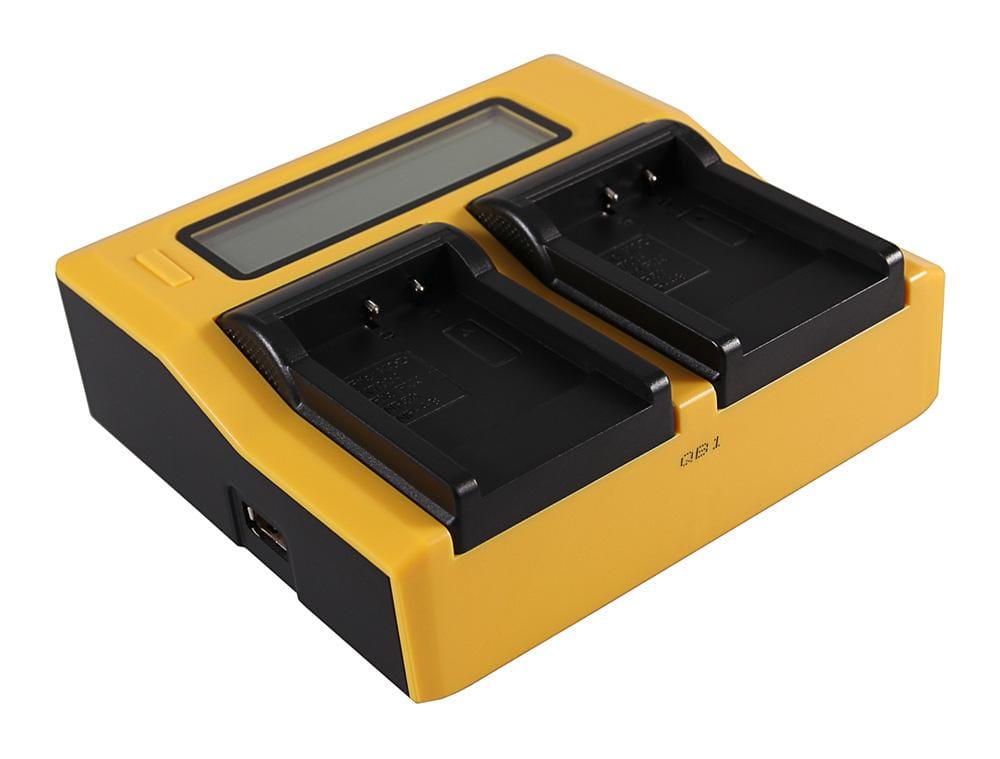 PATONA Dual LCD USB Charger for Fujifilm NP-50 FinePix F100fd F50fd F60fd