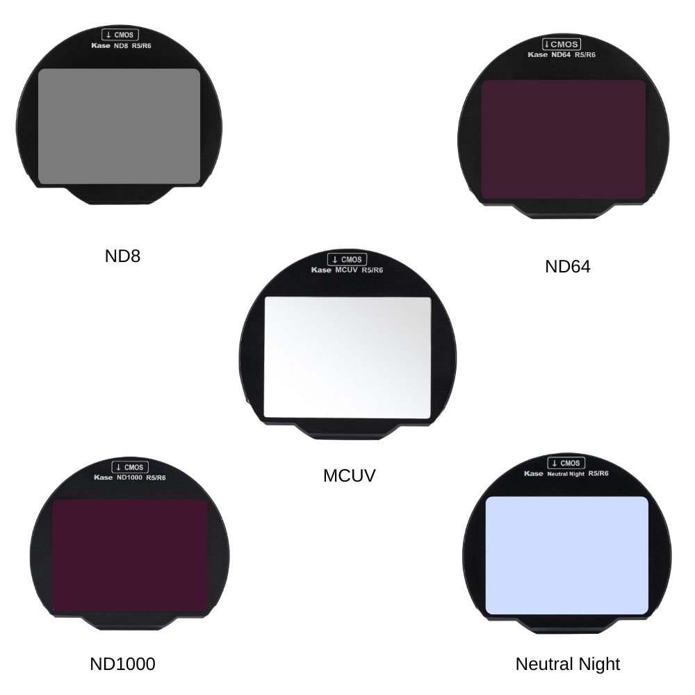 Clip In Filtro para Canon R3 R5 R6 Series - 5en1 Set Clip In Filtro para Canon R3 R5 R6 Series - 5en1 Set