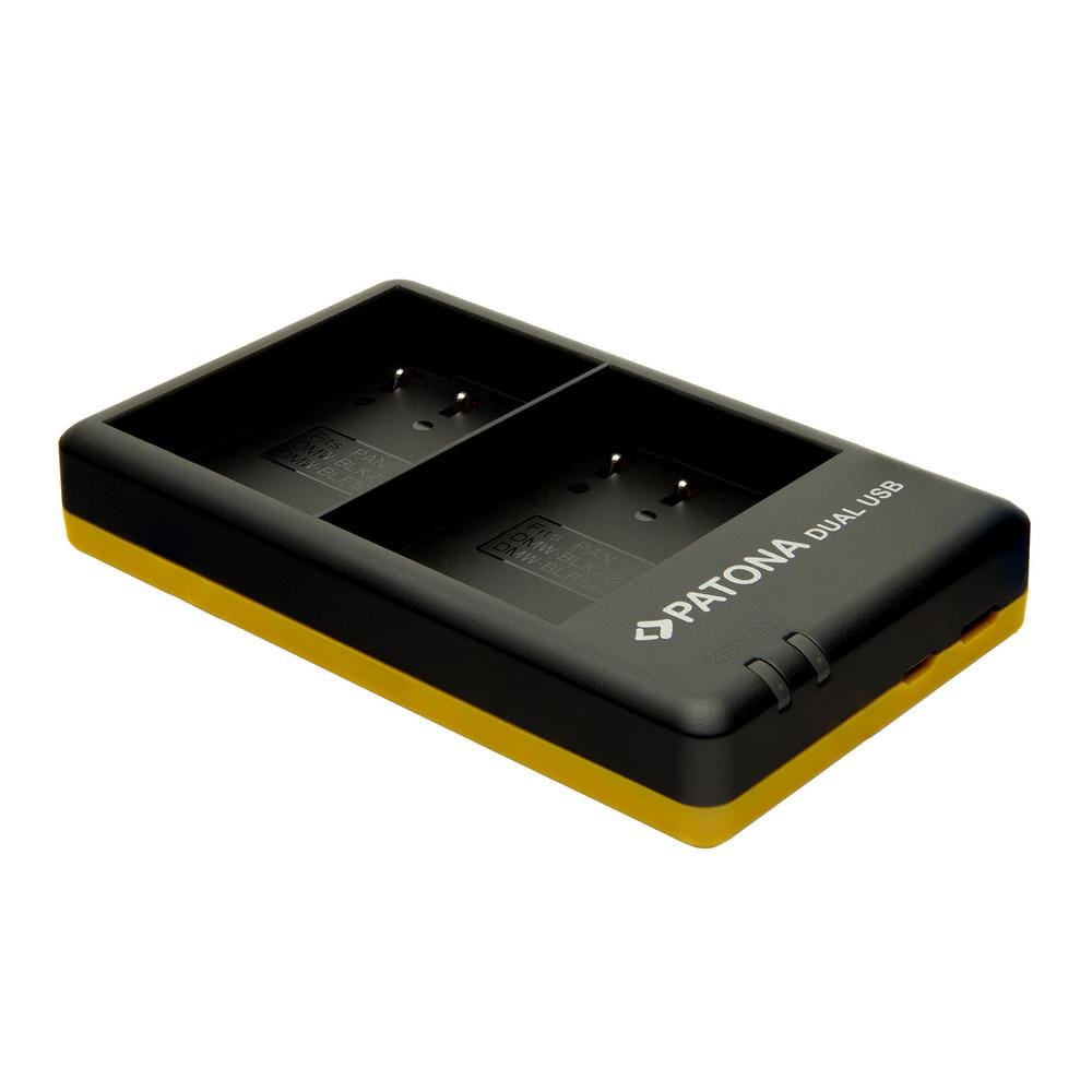 Carregador rápido dual PATONA para Panasonic DMW-BLF19 com cabo USB‑C Carregador rápido dual PATONA para Panasonic DMW-BLF19 com cabo USB‑C