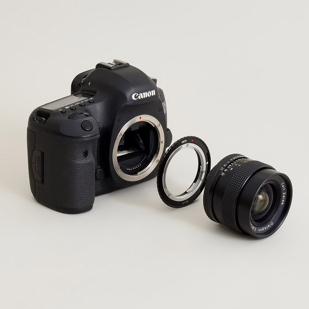 Adaptador de montura de objetivo Urth compatible con objetivo Nikon F a cuerpo de cámara con montura C