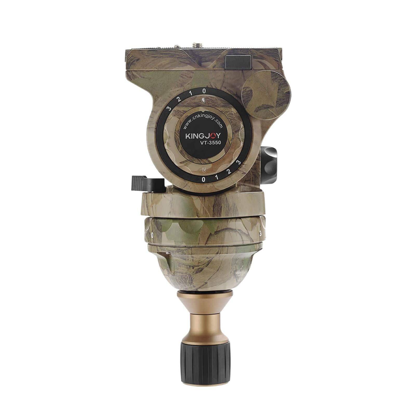 Trípode de carbono de camuflaje Mountain Series C85M con cabeza de trípode VT-3550M Trípode de carbono de camuflaje Mountain Series C85M con cabeza de trípode VT-3550M