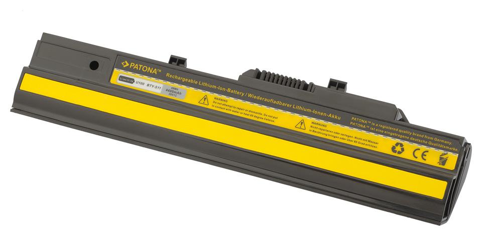 Patona Battery for Medion Akoya E1210 MD96727 MSI U100 Black 4.4Ah