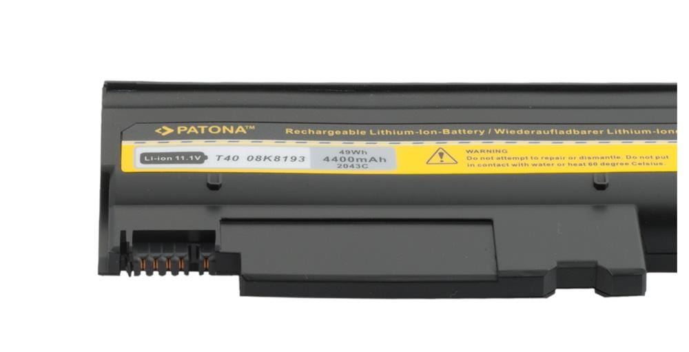 Bateria PATONA para IBM Thinkpad T40 T41 T42 T43 R51 02K8193 4400 mAh Bateria PATONA para IBM Thinkpad T40 T41 T42 T43 R51 02K8193 4400 mAh