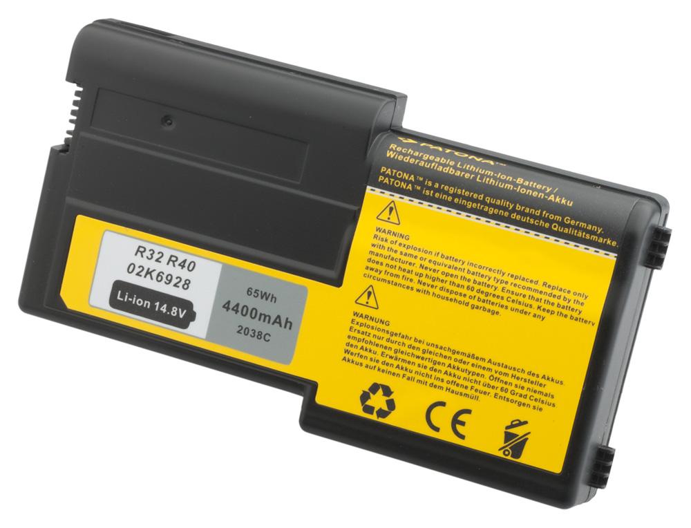 Bateria PATONA para IBM Thinkpad R40 R32 02K6928 02K6651 08K8024