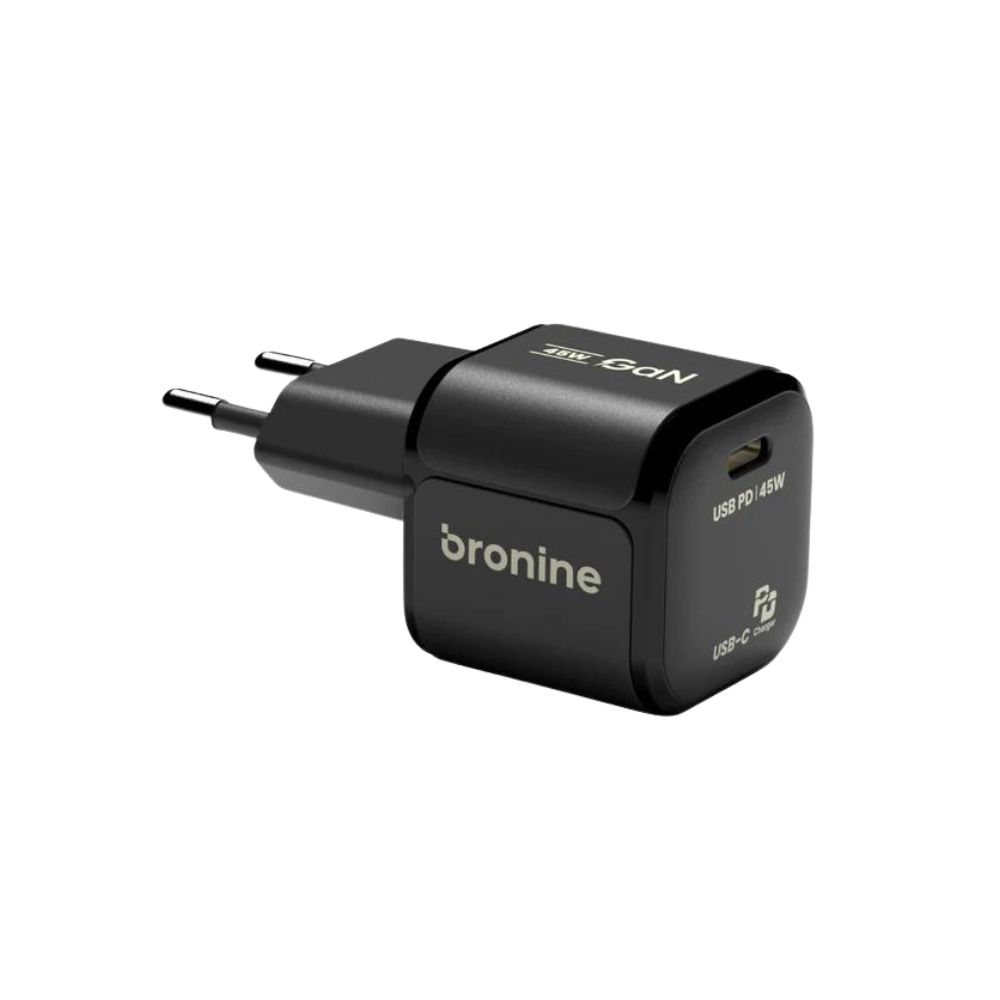 Bronine Cargador de 1 puerto USB-C 45W GaN PD para UE Bronine Cargador de 1 puerto USB-C 45W GaN PD para UE