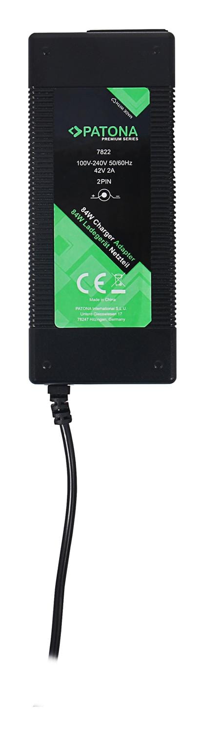 PATONA Alimentation Premium 42V 2A pour Xiaomi E‑Scooter M365 M365 PRO PRO2 1S Nineboot ES1 ES2 ES3 ES4 PATONA Alimentation Premium 42V 2A pour Xiaomi E‑Scooter M365 M365 PRO PRO2 1S Nineboot ES1 ES2 ES3 ES4