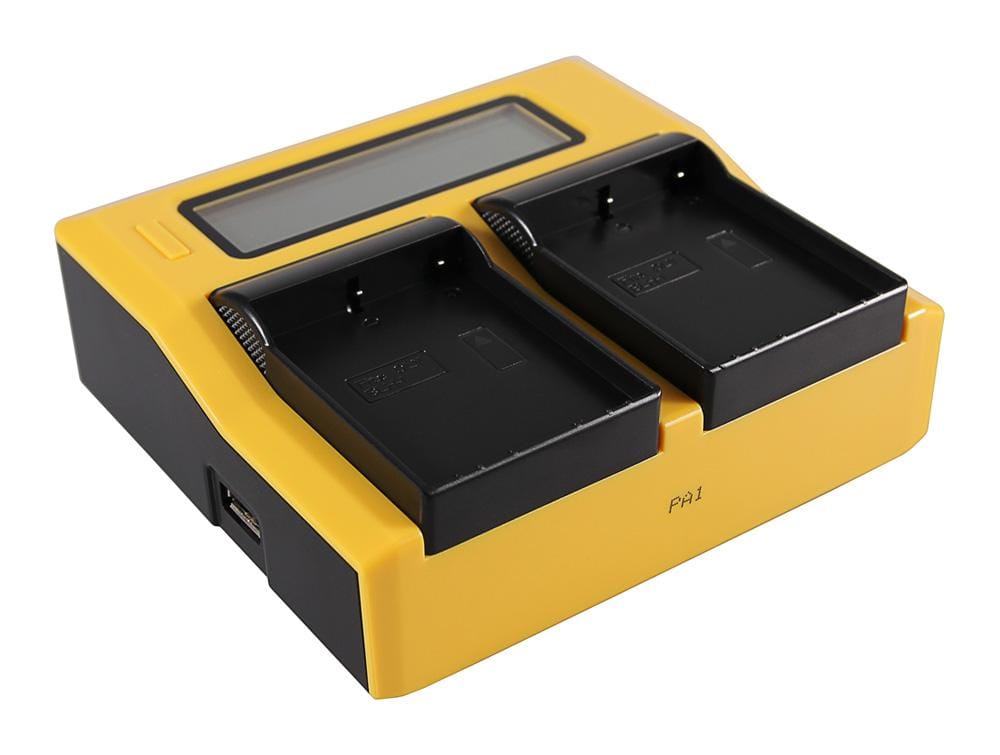 PATONA Carregador USB Dual LCD para Olympus BLH-1 OM-D EM-1 Mark 2 EM-1 Mark II