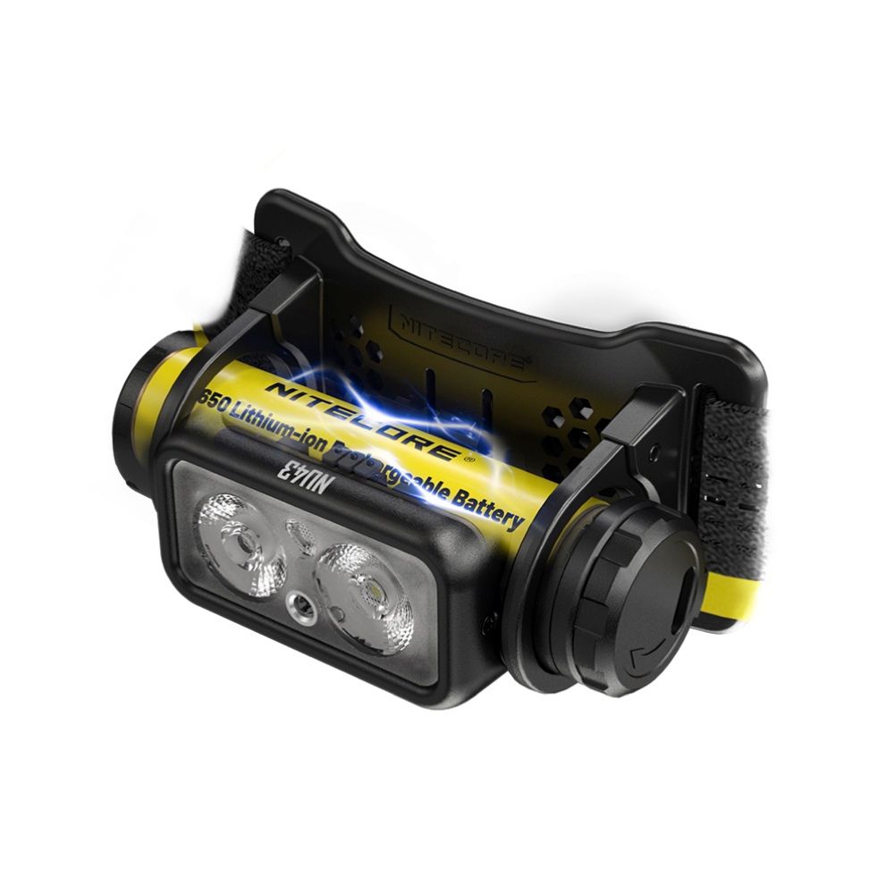 Akumulatorowa latarka czołowa Nitecore NU43 Ultra Light 1400 lumenów