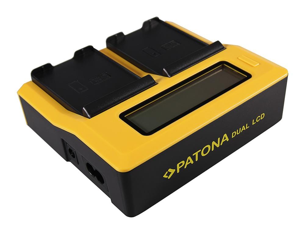 Carregador Dual LCD USB PATONA para Samsung EB-F1A2GBU I519 I569 I579 I8150 i8150 W i9050 i9100