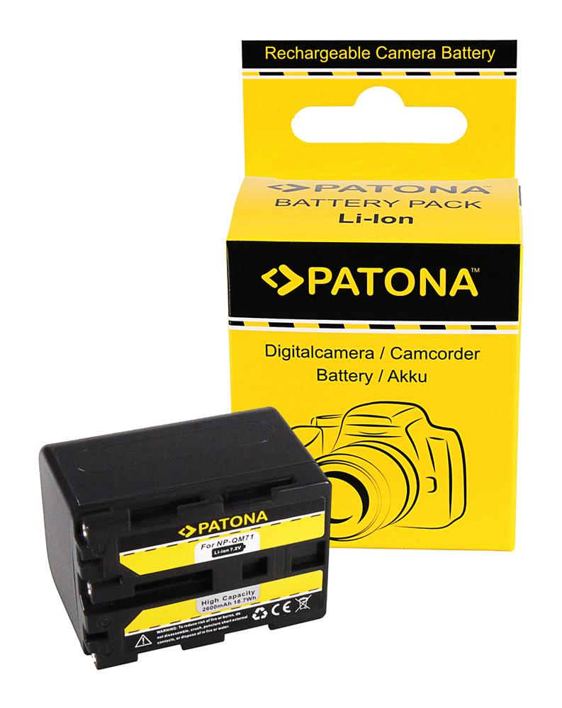 PATONA Akumulator dla Sony NP-FM71 NP-QM70 NP-FM70 NP-QM7 CCD-TRV138