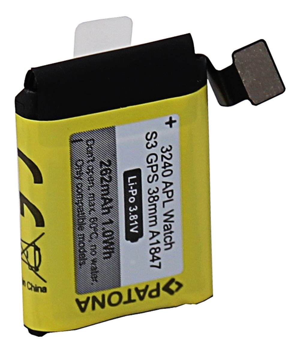 PATONA batterie pour Apple Watch Série 3 GPS 38mm A1847