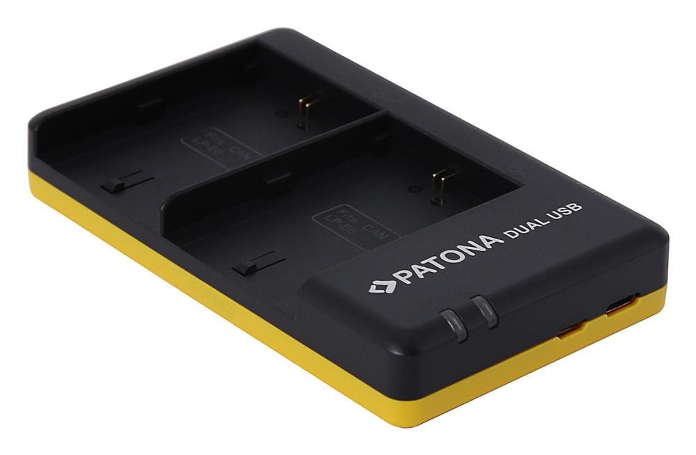 PATONA Carregador Rápido Dual para Canon LP-E6 LPE6 com Cabo USB-C