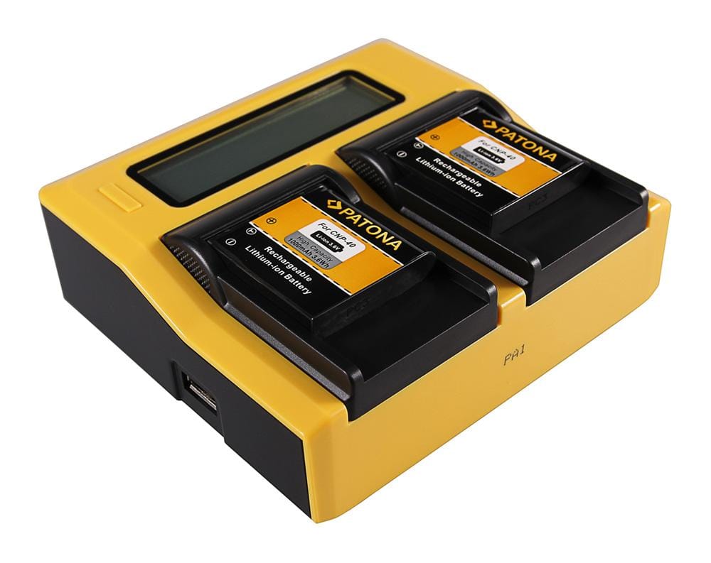 PATONA Dual LCD USB Charger for BENQ, Casio NP-40, DC P500, E520, E520+, E610 PATONA Dual LCD USB Charger for BENQ, Casio NP-40, DC P500, E520, E520+, E610