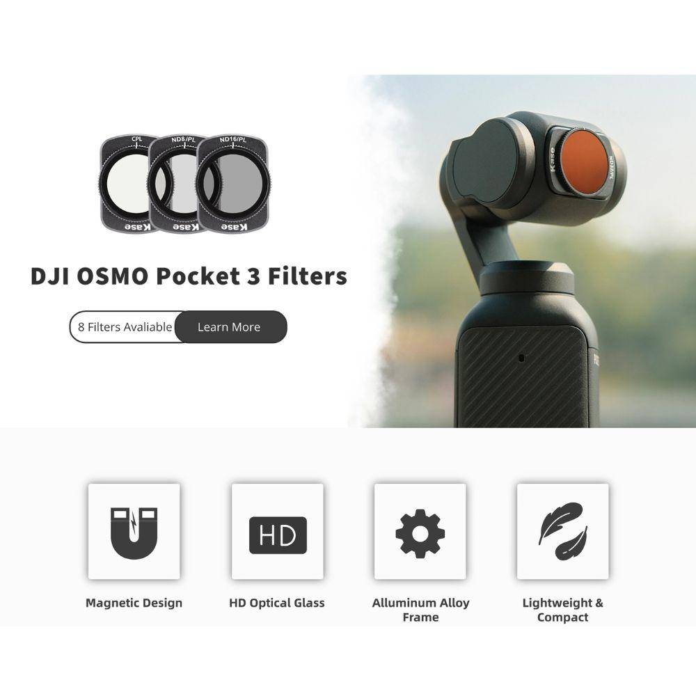 Conjunto de filtros 4 em 1 DJI Osmo Pocket 3 Conjunto de filtros 4 em 1 DJI Osmo Pocket 3