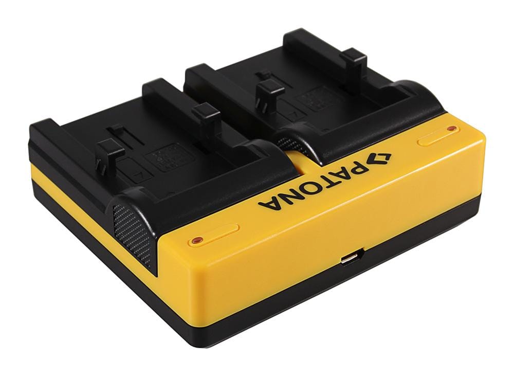 Carregador Dual PATONA para Olympus Li‑10B Camedia C50 Zoom C5000 Zoom C60 Zoom C760 Ultra com Cabo Micro‑USB