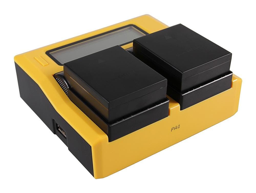 PATONA Carregador USB Dual LCD para Olympus BLH-1 OM-D EM-1 Mark 2 EM-1 Mark II