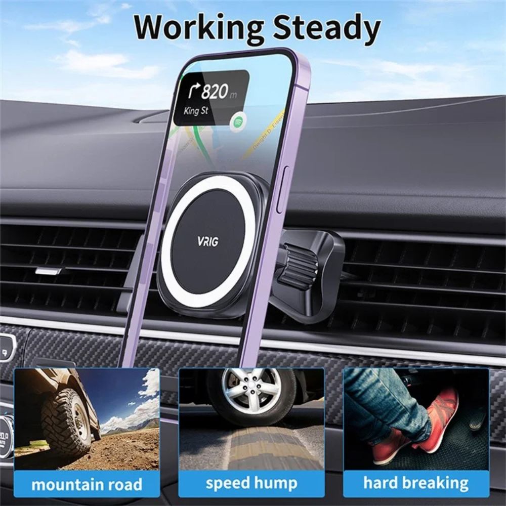 Magnetic smartphone car holder with Magsafe Magnetic smartphone car holder with Magsafe